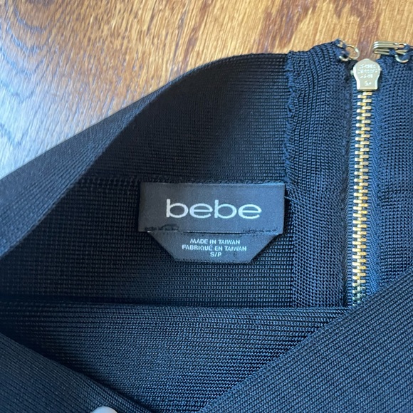 BEBE Bandage High Rise Bodycon Skirt Black - Picture 4 of 4